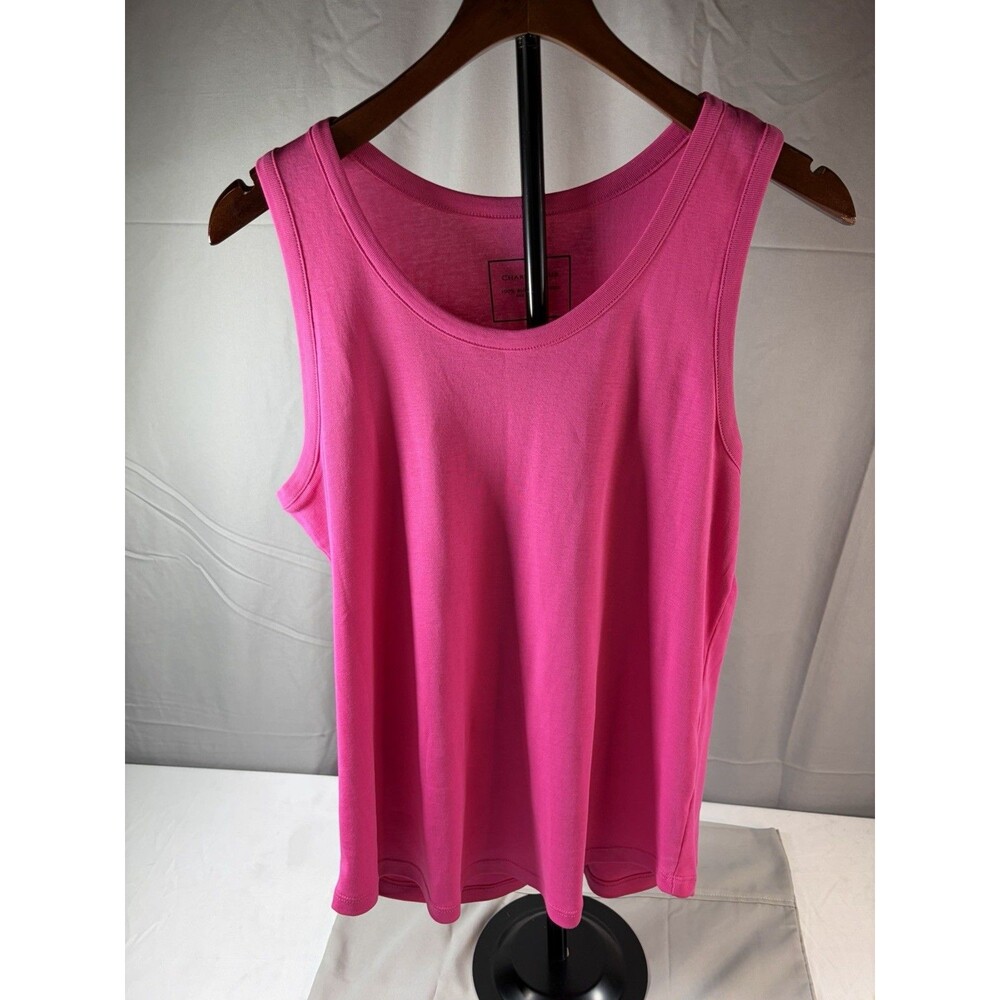 Charter Club Hot Pink Tank Top Women’s Large Preppy Summer Top Large